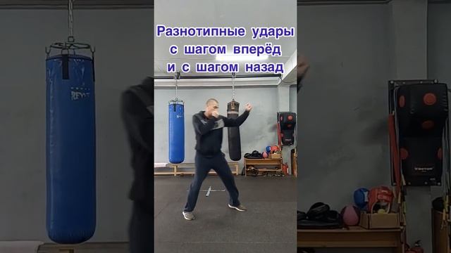 Школа бокса. Удары передней рукой с передвижениями вперёд и назад. #бокс #боксер #тренер #вскбокс смотреть онлайн