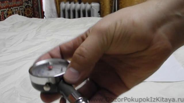 Стрелочный манометр для измерения давления в шинах. Распаковка покупок из Китая 2016. смотреть онлайн