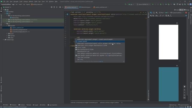 Gradient CardView in Android Studio | Aditya Tech Developers смотреть онлайн