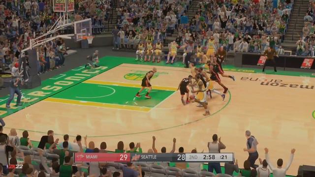 Durant, Westbrook, Harden trio highlights | Seattle Supersonics | Miami vs Seattle | NBA 2K14 - 2K2 смотреть онлайн