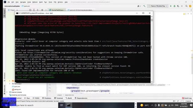 My first UI automation project with java, Selenium, TestNG, BDD / E-commerce App Automation Testing смотреть онлайн