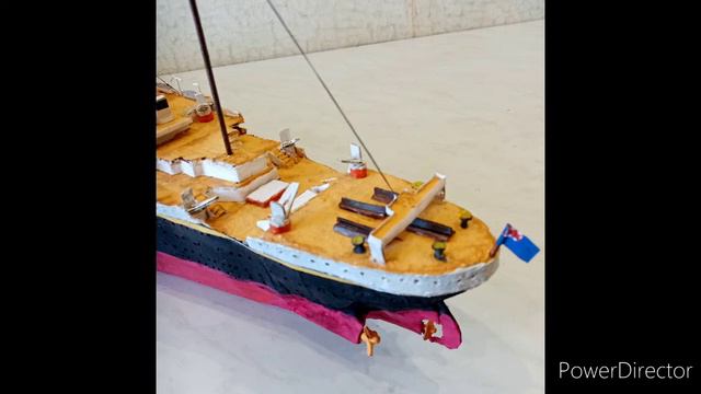 Модель трансатлантического парохода Titanic. Масштаб 1 :420. смотреть онлайн