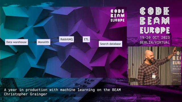 A Year in Production with Machine Learning on the BEAM - Christopher Grainger | Code BEAM Europe 23 смотреть онлайн