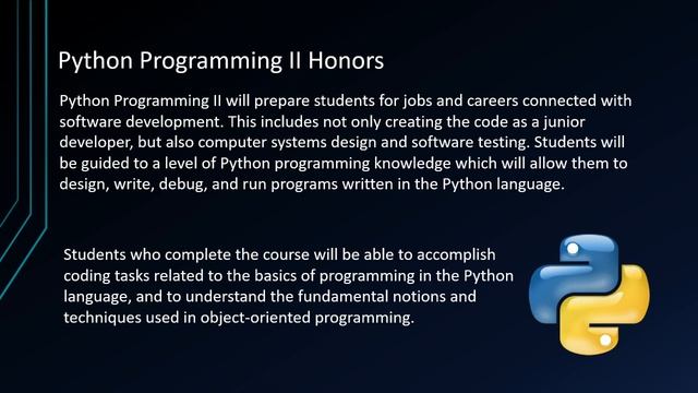 Python Programming I and II CTE Info Video смотреть онлайн