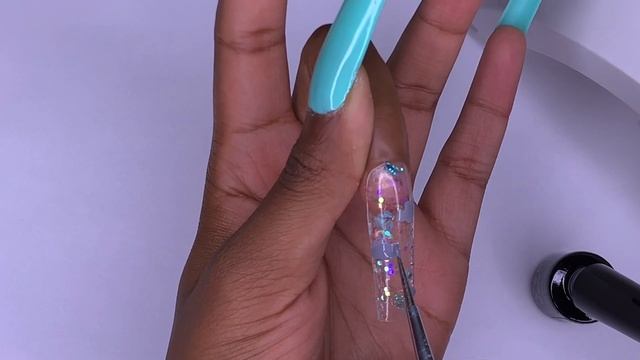 XXL Encapsulated Apres Dupe Method Nails | Blue Sky Nails | Cloud Nails | Bling Nails | Summer Nail смотреть онлайн