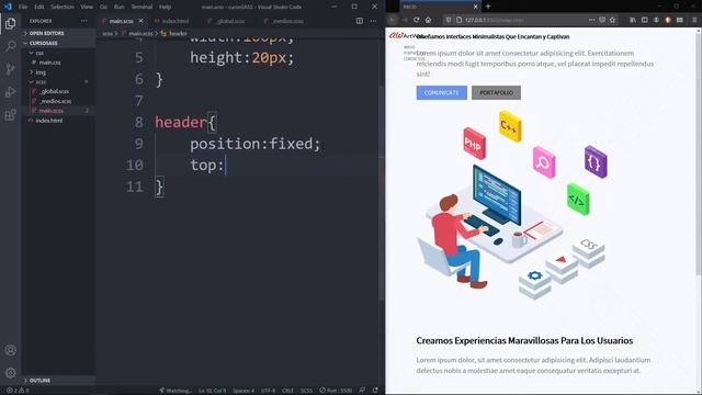 Estilizamos una Página Web Responsive con SASS | Tutorial SASS смотреть онлайн