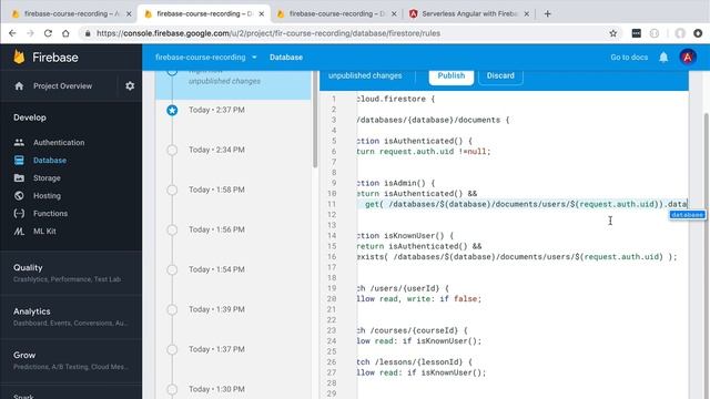 ? Firestore Security Rules - User Authorization Roles смотреть онлайн