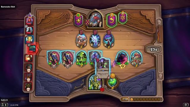 Hearthstone Battlegrounds: Omu 3rd place//Not bad attempt to go Demons😀😀😀 смотреть онлайн