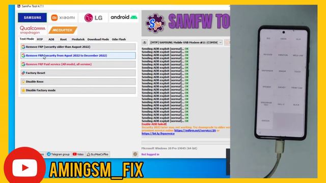 Samsung FRP Bypass 2023 ADB Enable Fail New Security | Samfw FRP Tool V4.7 Update | Android 13 Frp