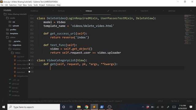 Building a Video Sharing Web App with Python 3 and Django Part 5: Category View and Similar Videos смотреть онлайн