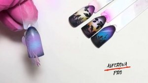 АЭРОГРАФИЯ НА НОГТЯХ / ПЕЙЗАЖ / дизайн ногтей аэрографом / мк аэрография для ногтей /аэрография