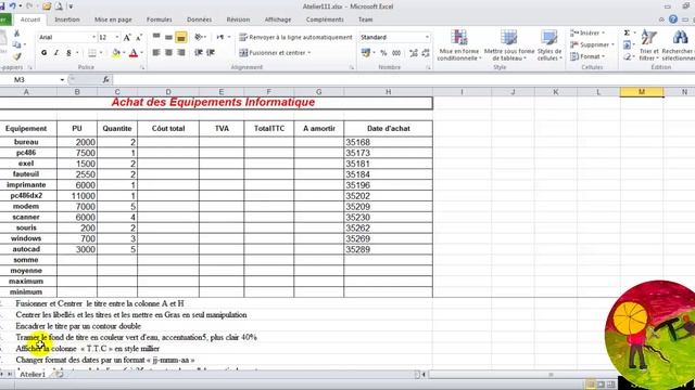 formation Microsoft Excel 2010 ATELIERS N° 1 partie 1 смотреть онлайн