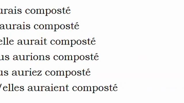 Conjugaison visuelle # Verbe = Composter = смотреть онлайн