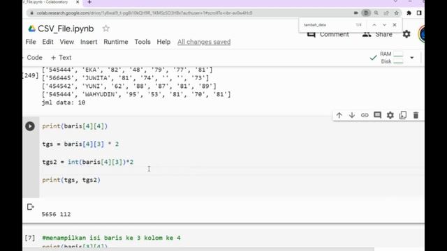 Belajar Python untuk pemula - Akses File Text #2 (CSV to list/array) смотреть онлайн