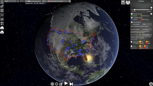 Nuclear War Simulator - Basic Functions