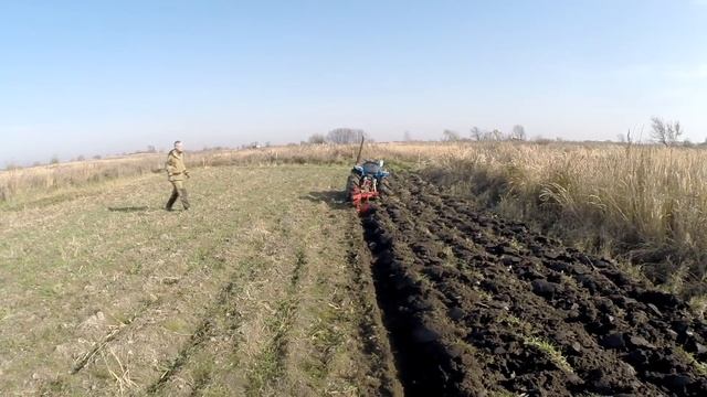 ИСПЫТАНИЕ ПЛУГА ВСПАШКА МИНИТРАКТОРОМ смотреть онлайн
