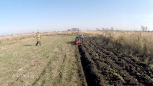 ИСПЫТАНИЕ ПЛУГА ВСПАШКА МИНИТРАКТОРОМ