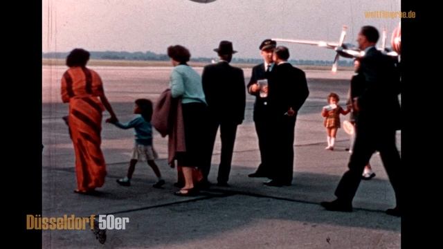 Düsseldorf 50er Jahre - Flughafen - Dusseldorf international airport 1950s смотреть онлайн