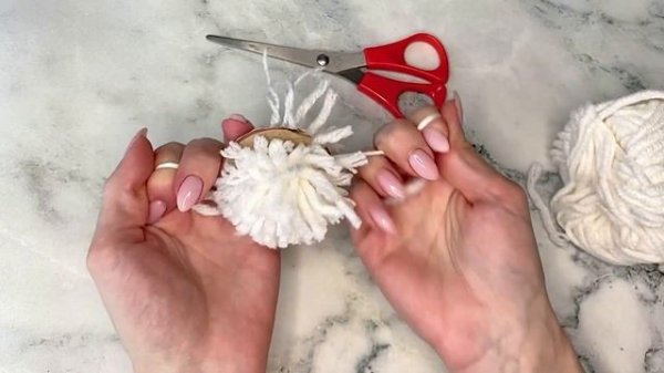 Помпон из пряжи / Ideal pompom / Идеальный помпон / Помпон из ниток   / Handmade pompom / Pompon