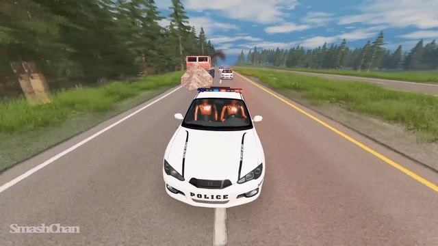 Police Car Chases #57 - BeamNG DRIVE | SmashChan