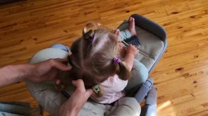 3 легкие и красивые причёски с резинками на 2 года ? Детские прически