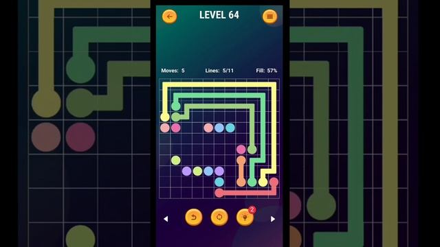 Connect the dots - Line puzzle game Expert level 64 #shorts смотреть онлайн