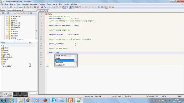 break a string into an array - Explode function in php смотреть онлайн