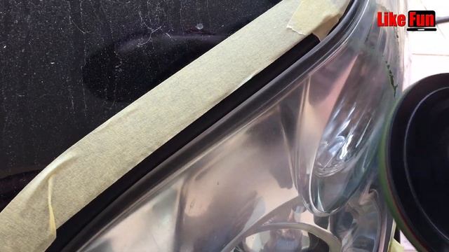 Полировка фар самостоятельно! Headlight polishing yourself! смотреть онлайн