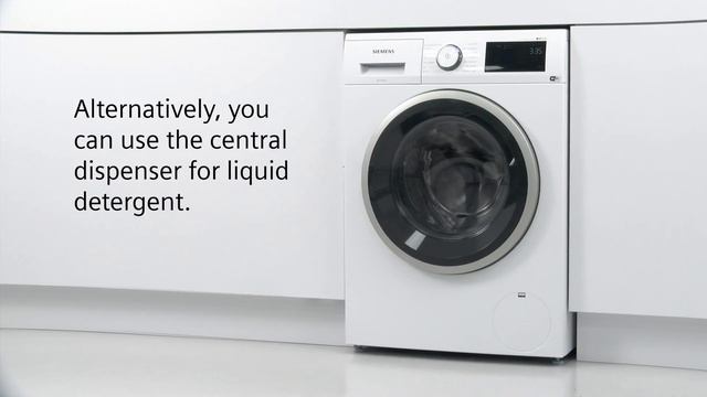 How to use the intelligent dosing system (i-Dos) on a Siemens washing machine (Type M) смотреть онлайн