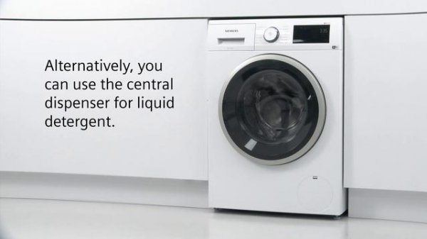How to use the intelligent dosing system (i-Dos) on a Siemens washing machine (Type M)