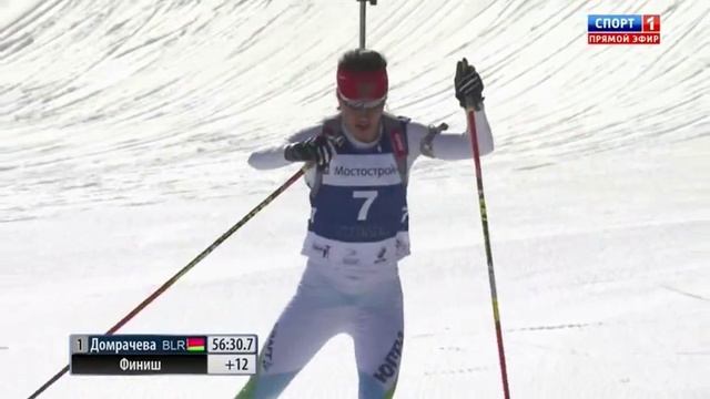 Гонка на призы губернатора Тюменской области. Финиш Домрачевой смотреть онлайн