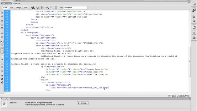 Photoshop PSD to HTML tutorial - Placing the Slider Image смотреть онлайн