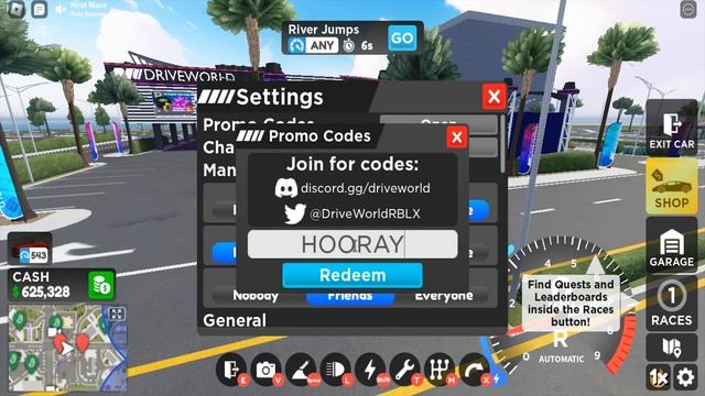 Roblox Drive World New Code August 2023 смотреть онлайн