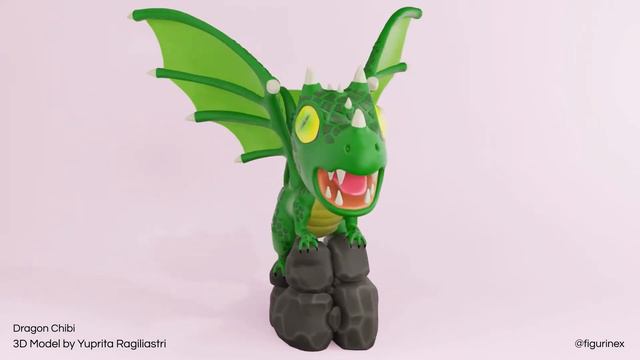 Dragon 001 3D Model смотреть онлайн