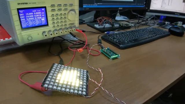 Управление LED панелью WS2812B с помощью FT2232H смотреть онлайн
