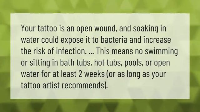 What to do if you have to swim after getting a tattoo? смотреть онлайн