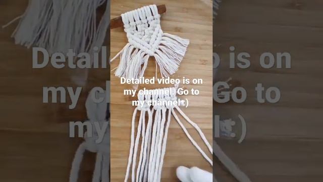 Mini macrame wall hanging (detailed video is ready) смотреть онлайн