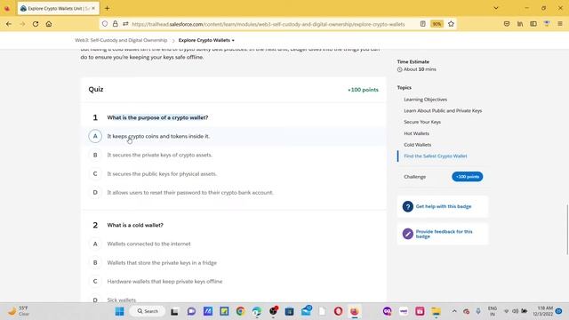 Web3: Self Custody and Digital Ownership - Salesforce Trailhead смотреть онлайн