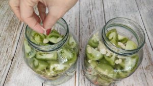 ВКУСНЕЙШИЕ зеленые ПОМИДОРЫ на ЗИМУ по рецепту моей СВЕКРОВИ!