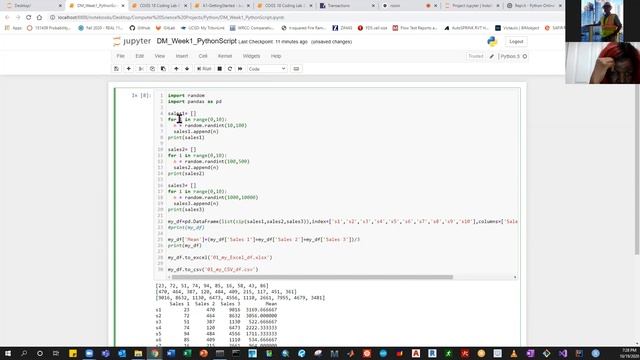 Data Analytics Course: Random List, Variables, Conditionals, & Dataframes Using Python (Fall 2020) смотреть онлайн