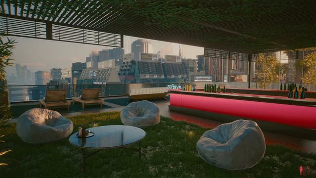 Relaxing Ambience - Arasaka Estate pt. 1 - Night City - Cyberpunk 2077 (HD) смотреть онлайн