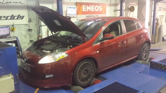Fiat Bravo T-Jet Dyno @Maha Unlimited Exelixis (rear&front view) смотреть онлайн