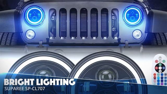 ?TOP 10: Best RGB Halo Headlights for Jeep Wrangler смотреть онлайн