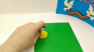 Поделка из пластилина на 9 мая! День Победы! Вечный огонь! Медаль за отвагу!