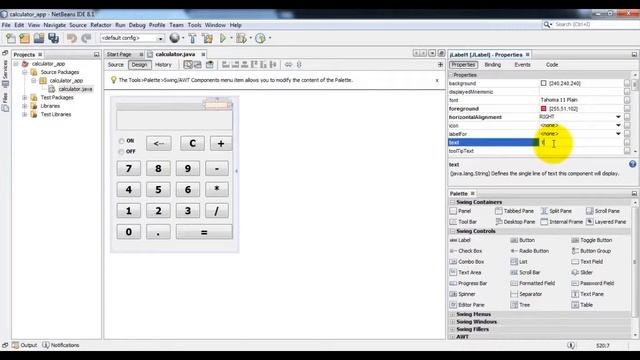 Java Calculator App Development Tutorial 2 Swing GUI смотреть онлайн
