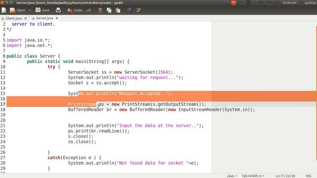 Java Programming Tutorial 48 - Socket Program to Pass message from Server to Client смотреть онлайн