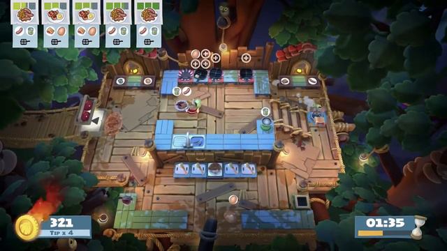 Overcooked! All You Can Eat- Extra Trimmings Campfire Cook Off Level 2-1 смотреть онлайн