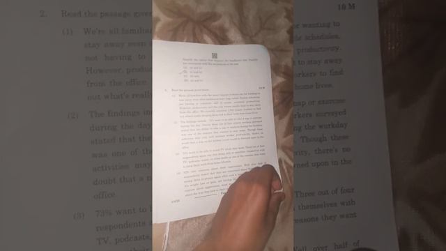 Class 12 English 2024 Set 3 Code 1/4/3