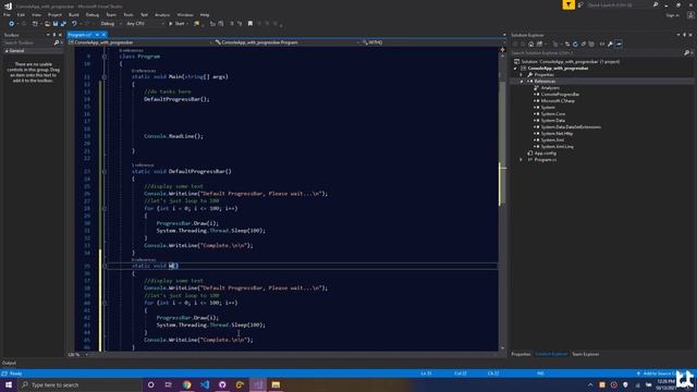 How to add modern progress bars to a Console App - C# VB.NET Tutorial смотреть онлайн
