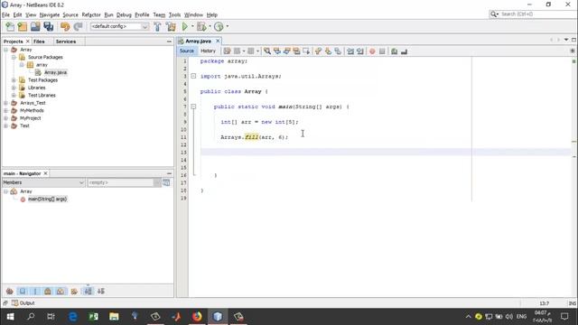 5-Java Arrays class-fill method كلاس المصفوفات بالجافا смотреть онлайн